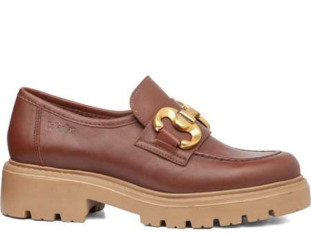 Zapatos mujer Callaghan Chap 24520 marrón, en piel natural de calidad.