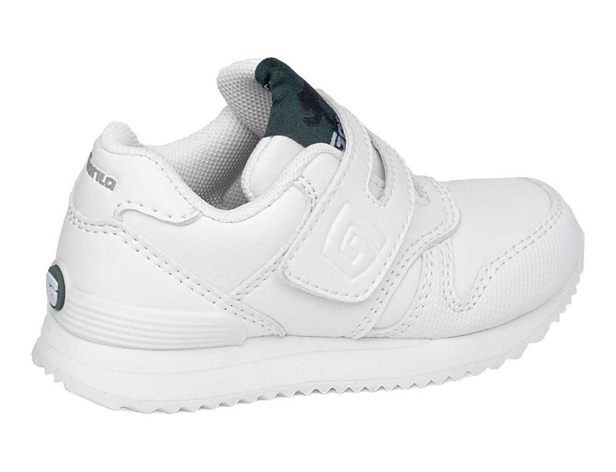 Gorila Niño Zapato Sneakers Blanco
