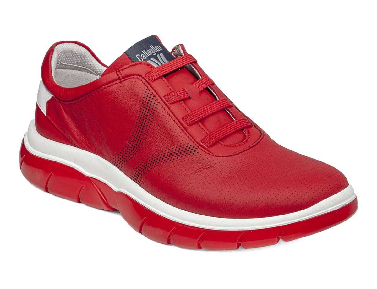 Callaghan Hombre Zapato Sneakers Rojo