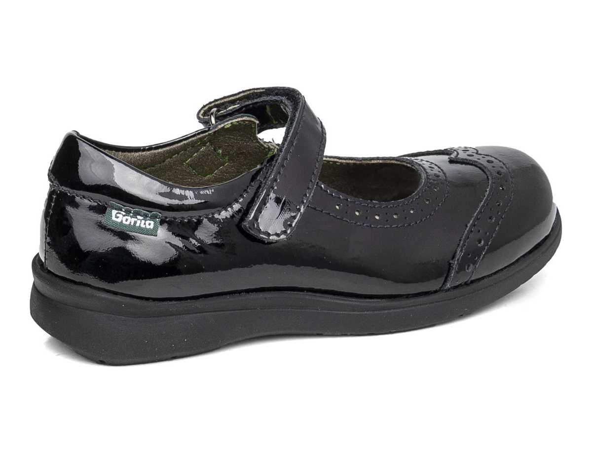 Gorila Niña Zapato Colegial Negro