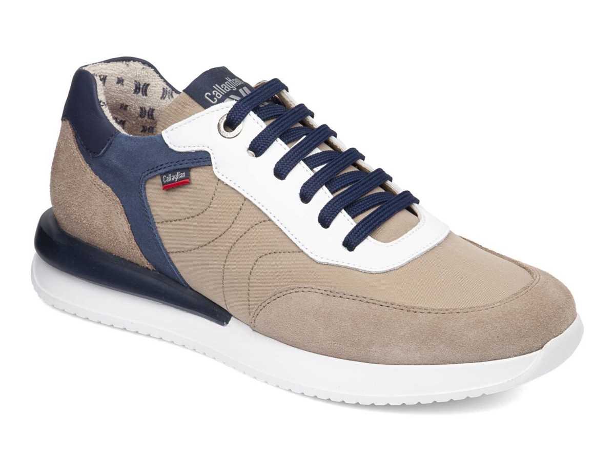 Callaghan Hombre Zapato Sneakers Beig
