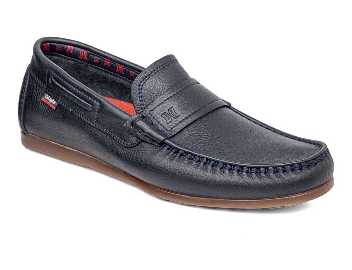 Callaghan Hombre Mocasin Casual Azul